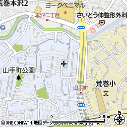 山手町5号公園周辺の地図