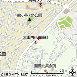 カメイ株式会社カメイ調剤薬局　鶴ケ谷店周辺の地図