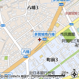 七十七銀行多賀城支店周辺の地図