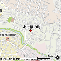 宮城県仙台市青葉区あけぼの町8周辺の地図
