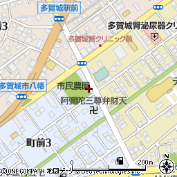 明月苑　多賀城店周辺の地図