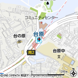 七十七銀行地下鉄台原駅 ＡＴＭ周辺の地図
