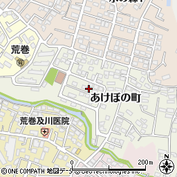 宮城県仙台市青葉区あけぼの町周辺の地図
