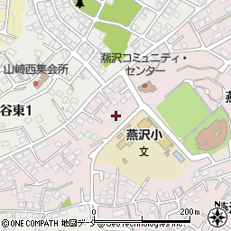 仙台市燕沢児童館周辺の地図