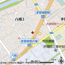 杜の都信用金庫多賀城支店周辺の地図