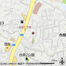 レジオン台原周辺の地図
