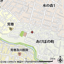 宮城県仙台市青葉区あけぼの町7-18周辺の地図