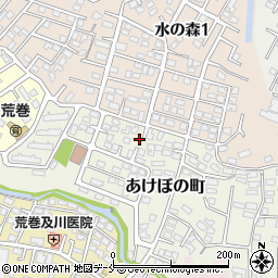 宮城県仙台市青葉区あけぼの町7周辺の地図