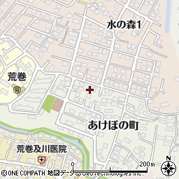 宮城県仙台市青葉区あけぼの町7-33周辺の地図