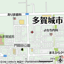 コツコツクリニック多賀城整形外科周辺の地図