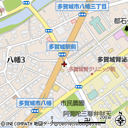 吉野家 ４５号線多賀城八幡店周辺の地図