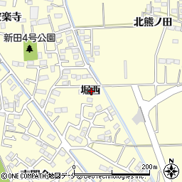 宮城県多賀城市新田堀西周辺の地図