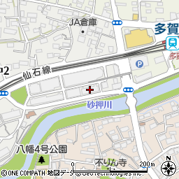グローリオタワー多賀城駅前周辺の地図
