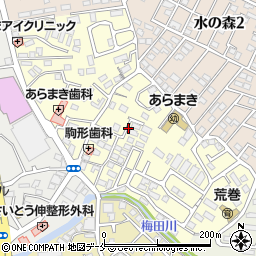 宮城県仙台市青葉区荒巻中央周辺の地図