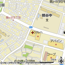 １００円ショップセリア　鶴ケ谷店周辺の地図