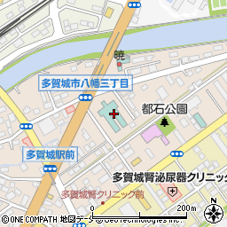 ホテルルートイン多賀城駅東周辺の地図