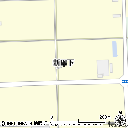 宮城県多賀城市新田下周辺の地図