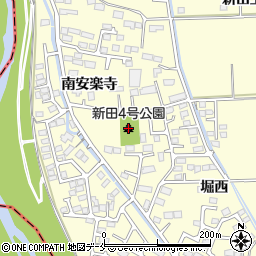 新田4号公園周辺の地図
