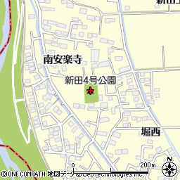 新田４号公園周辺の地図