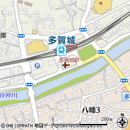 多賀城駅南口駅前広場駐車場周辺の地図