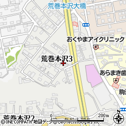 宮城県仙台市青葉区荒巻本沢3丁目周辺の地図