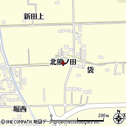 宮城県多賀城市新田北熊ノ田周辺の地図