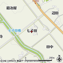 宮城県仙台市青葉区芋沢七子田周辺の地図