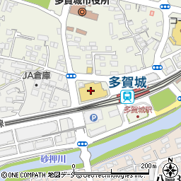 蔦屋書店多賀城市立図書館周辺の地図