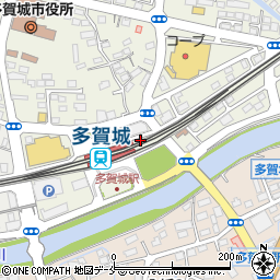 タイムズ多賀城駅高架下駐車場周辺の地図