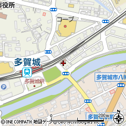 システムパーク多賀城駅前駐車場周辺の地図