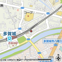 システムパークチケットパーク多賀城駅前第２駐車場周辺の地図