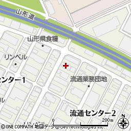 日本アクセス山形支店倉庫周辺の地図