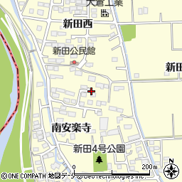 宮城県多賀城市新田南安楽寺周辺の地図
