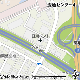 日東ベスト株式会社　山形配送センター周辺の地図