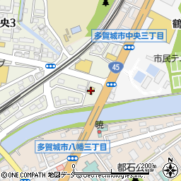 セブンイレブン多賀城中央店周辺の地図