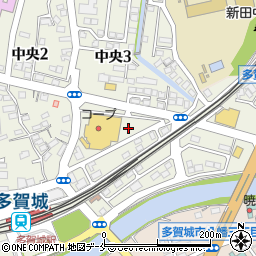 コープ多賀城店駐車場周辺の地図