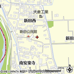 宮城県多賀城市新田北安楽寺95-1周辺の地図