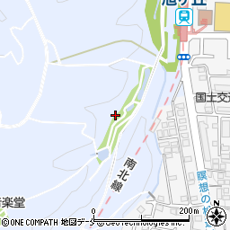 仙台市　台原自転車バイク保管所周辺の地図