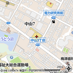 ヨークベニマル仙台中山店周辺の地図
