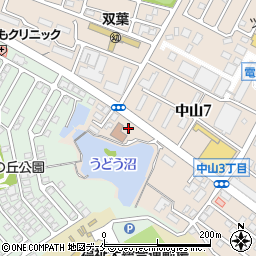 仙台北警察署中山交番周辺の地図