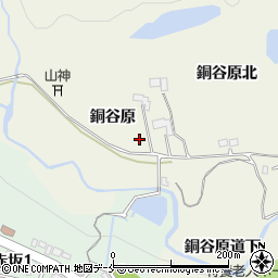 宮城県仙台市青葉区芋沢銅谷原周辺の地図