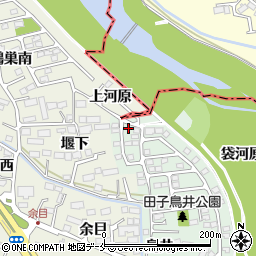 田子鳥井2号公園周辺の地図