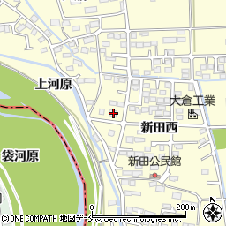 宮城県多賀城市新田西2-3周辺の地図