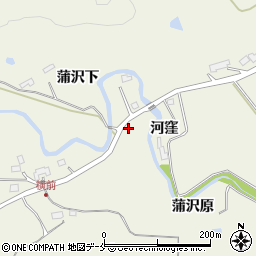宮城県仙台市青葉区芋沢蒲沢原周辺の地図