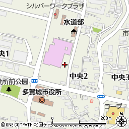 宮城県多賀城市中央周辺の地図