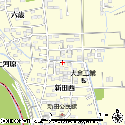 新田1号公園周辺の地図