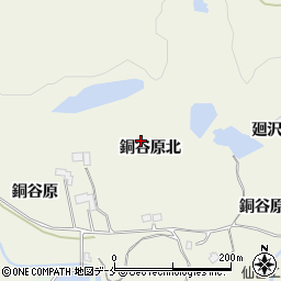 宮城県仙台市青葉区芋沢銅谷原北周辺の地図