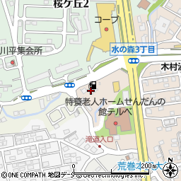 総合エネルギー株式会社仙台支店　ハートフル水の森給油所周辺の地図