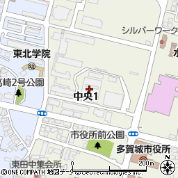 〒985-0873 宮城県多賀城市中央の地図