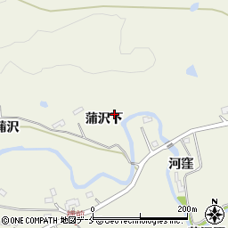 宮城県仙台市青葉区芋沢蒲沢下周辺の地図